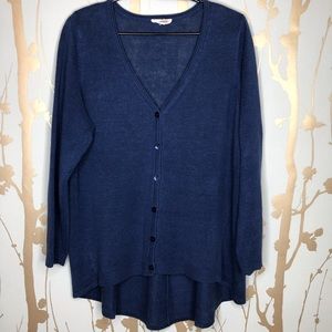Eileen Fisher Navy Button up cardigan
